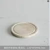 Posavasos redondo de travertino amarillo para taza de café, resistente al calor, antideslizante, impermeable, posavasos para taza de té, lavable, artículo decorativo para el hogar