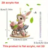 Decoraciones Colgantes Atmosféricas Acrílico Kawaii Adornos Transfronterizos 2D Decoraciones Colgantes de Pascua Conejito Festividad Artículo Caliente