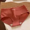 Roupa Íntima Feminina de Algodão Puro, Estilo Esportivo, Respirável, Doce e Amiga da Pele, Calcinhas Antibacterianas de Cintura Média para Estudantes