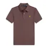 Camisa Polo para Hombre Transfronteriza Color Sólido Verano Bordada Ralph Lauren Manga Corta Casual con Bordado de Pequeño Caballo