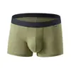 2026 Verão Novo Cueca Boxer Masculina Canelada com Bolsa Tridimensional em U, Absorvente de Suor, Respirável, Cor Sólida, Venda Quente Transfronteiriça
