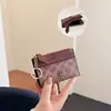 Billetera Corta Retro Estampada de Alto Valor Estético Lujo Ligero para Mujer 2025 Nueva Moda Portatarjetas Versátil Billetera Ligera de Nicho