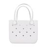 Bolsa de Cosméticos Explosiva de Venta Caliente Cesta de Agujeros Pequeños Multicolor Bolsito Lindo para Niños Bolsa de Viaje al por Mayor EVA Playa