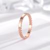 Anillo Sencillo de Acero de Titanio con Diseño de Panal Estilo Japonés y Coreano Ins Cyber Celebridad para Mujer Diamante Elegante Personalizado Acero Inoxidable Índice Geométrico Dedo Anular Cola