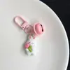 Campainha 606 coelho rabanete sino chaveiro pequeno presente ins doce menina amigas bolsa de presente pingente