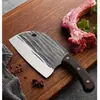 Cuchillo de Cocina Forjado para Uso Doméstico, Filoso Patrón de Acero de Damasco, Cuchillo de Doble Propósito para Cortar y Rebanar, Cuchillo de Chef para Cortar Carne, Forjado Yangjiang