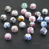 Aplicações Redondas Contas de Cerâmica 8mm Contas de Porcelana Azul e Branca Material para Pulseira DIY Contas Soltas de Cerâmica Saquinho Pulseira Acessórios Atacado