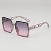 Óculos de Sol 2026 Novo Estilo Feminino Óculos de Sol Anti-UV de Alta Qualidade com Armação Quadrada Grande para Rostos Redondos e Design Simples