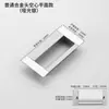 Manija oculta manija de cajón moderna aluminio espacial manija empotrada ranura para puerta corredera hebilla de aleación de aluminio empotrada