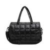 Bolso de Algodón Nuevo Otoño e Invierno 2024 Transfronterizo Bordado Algodón Espacial Bolso Cruzado Moda Bolso Brillante para Mujer Bolso de Mano Casual