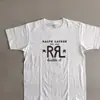 Camiseta de algodão estampada Ralph Lauren Polo transfronteiriça, envia em até 48 horas, 100% algodão, estilo unissex