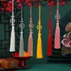 Nuevo Estilo Borla de Buena Suerte Borla Colgante Tejido a Mano Colgante para Bolso DIY Colgante para Coche Accesorios de Joyería para Colgar Venta al por Mayor