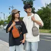 Versão Coreana da Nova Bolsa Versátil para Peito para Homens e Mulheres, Bolsa de Ombro, Bolsa para Uso Externo e no Dia a Dia, Bolsa Transversal Casual da Moda Atacado