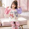 Pijama Infantil Transfronterizo para Mujer de Manga Larga Primavera y Otoño Princesa Madre e Hija Bebé Padre-Hijo Ropa de Casa Traje Verano Ropa para Aire Acondicionado