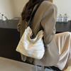 Bolso bandolera de moda de estilo coreano nuevo 2024, bolso pequeño para mujer y niña, informal, de verano, a rayas de colores, de gran capacidad, para el hombro
