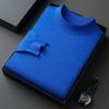 Novo Suéter Masculino de Meia Gola Alta Redonda, Imitação Fina de Lã e Seda de Amora, para Primavera e Outono, Nova Roupa Masculina