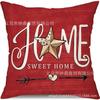 Temu Funda de Almohada Popular Día de la Independencia Estrella Camión Estampado Material de Lino Vacación Americana Sofá Almohada Decorativa