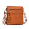 Bolso Transversal de Hombro Único de Alto Valor Transfronterizo Nuevo Verano 2026 Casual Retro Moda Correa Ancha para el Hombro Color Sólido Bolso Cuadrado Pequeño