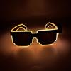Gafas Luminosas de Moda Tiktok Mosaico Gafas de Sol Inalámbricas Bar Led Luz Colorida Geniales Accesorios para Animar