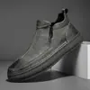 Zapatos de Hombre Retro Británico Botas Martin Zapatos de Cuero para Hombre Antideslizantes Resistentes al Desgaste Cómodos Zapatos de Trabajo Nuevos Zapatos de Otoño 2025