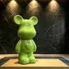 Oso Corazón Lindo Cerámica Decoración del Hogar Adorno Alcancía Casa de Juguete para Niños Regalo de Inauguración de Casa