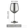 Copa de vino de acero inoxidable 304 de capa única de 500 ml, copa de vino tipo barril de gran capacidad colorida, resistente a caídas, con recubrimiento de cobre