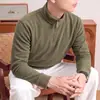Sudadera Gruesa Súper Suave para Hombre 2026, Nueva de Punto, Otoño e Invierno, Cuello Alto con Cremallera, Casual, Color Sólido, Camiseta Básica para Hombre