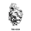 Tbs Cross-Border se especializa en Pegatinas de Tatuaje de Animales en Blanco y Negro y Florales Coloridos para Medio Brazo, Unisex, Estilo Europeo y Americano