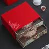 Caja de regalo para té caja vacía Caja para pastel de té Pu 'er caja de regalo 200 gramos 357 gramos Caja de regalo para pastel de té blanco Fuding doble capa
