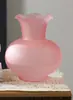 Estilo Ins Creativo Escandinavo Jarrón de Vidrio de Color Puro Gama Alta Retro Sala de Estar Hidropónico Arreglo Floral Decoración de Mesa