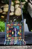 Bolsa de ombro única bolsa de franja bolsa estilo étnico bolsa transversal bolsa de souvenir de viagem bordada Leidezhu Yunnan tecido grosso zíper pequena