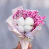 Mini ramo de gypsophila exquisito, hecho a mano, flores secas para coche, rosa eterna, regalo de bricolaje, decoración de regalo de mano