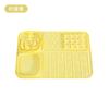 Pipi Tao Original Silicone Panda Bambu Multifuncional Dividido Comida Lenta com Jogo Americano Impermeável Anti-Engasgo Prato de Lamber