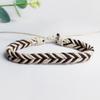 Pulsera Tejida Simple Creativa Estilo Japonés y Coreano Cuerda de Mano Tejida a Mano Cuerda Colorida Pulsera Ajustable para Pareja Hombres y Mujeres
