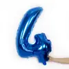 Globos de Aluminio con Números Azul Oscuro Mediano de 28 Pulgadas 0-9 Globos de Número de Aluminio para Decoración de Aniversario y Cumpleaños Venta al por Mayor