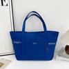 Bolso de Lona para Mujer Primavera 2025 Nueva Moda Commuter Hombro Bolso Sobaco Gran Capacidad Portátil Estudiante Bolso Tote