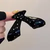 Pinza para el pelo de verano estilo ins con bloques de color para mujer, pasador lindo de lunares japoneses para niña, pinza de tiburón grande para recogidos.