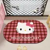 Alfombra de Piso de Barro Diatómico de Anime de Dibujos Animados para el Hogar, Entrada de Baño, Alfombra Absorbente de Agua, Fácil de Limpiar, Alfombra de Piso de Baño, Dropshipping