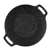 Sartén Parrilla de Piedra Médica Engrosada Transfronteriza para Barbacoa Casera, Olla de Barbacoa Antiadherente Comercial, Parrilla Teppanyaki Exterior Estilo Coreano
