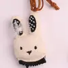 Collar de Cuello de Peluche Tridimensional de Dibujos Animados para Niñas, Cadena de Suéter de Tela Linda y Divertida con Colgante de Muñeca