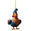 Colgante de pavo para Año Nuevo Transfronterizo Colgante para Árbol de Navidad Colgante para Coche Decoración de Árbol de Navidad Asiento Trasero del Coche