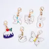 Colgante de esmalte de dibujos animados blanco, colgante de aleación en tono blanco, accesorios para manualidades, adorno colgante decorativo, accesorio para llavero, venta al por mayor