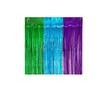 Verde, Azul y Morado Empalme Tricolor Cortina de Lluvia de Seda Decoraciones para Fiestas Suministros Carnaval Rojo Naranja Oro Cortina de Puerta de Seda de Lluvia Decoración Colgante