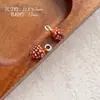 Acessórios Pingente de Cogumelo Colorido Estéreo Pinha Fruta Liga Acessórios para Pingente DIY Acessórios de Gotejamento de Óleo Pulseira Joias Contas