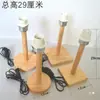 Base de lámpara de mesa de madera maciza base de madera portalámparas enchufable base de tornillo e27 base e14 bricolaje con cable con interruptor base de lámpara de mesa