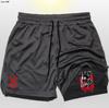 Pantalones de Playa de Verano para Hombre Doble Capa 2 en 1 Estilo Europeo y Americano, Pantalones Deportivos de Malla para Correr, Pantalones Cuádruples de Secado Rápido Impermeables