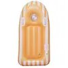Flotador inflable para juegos acuáticos infantiles, tabla de surf inflable engrosada para niños con asa, tabla inflable para tobogán acuático, cama flotante inflable para agua