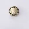 Botones Metálicos Curvos de Doble Anillo Cosidos a Mano para Abrigos de Lana, Chaquetas, Trajes, Botones para Ropa Formal, Botones Dorados
