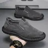 Sapatos Masculinos 2026 Novo Estilo Sapatos de Tecido Old Beijing Masculinos Sola Grossa Verão Antiderrapante Sapatos de Trabalho Sapatos para Idosos Sapatos de Proteção ao Trabalho Sapatos de Tecido Sola Macia
