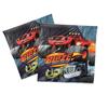 Set de Decoración para Fiesta Temática de Coches de Llama Platos de Papel Vasos de Papel Mantel Banner de Cumpleaños Adorno para Pastel Tema Hot Wheels